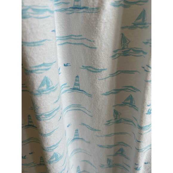 Eileen West Babydoll Nightgown XS-S Nautical Sailboat Coastal Pjs Lace Cottage - Picture 13 of 15